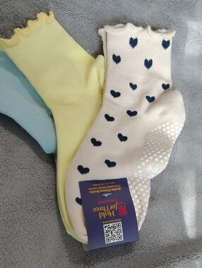 Women's Non-Slip Heart Pilates Socks -